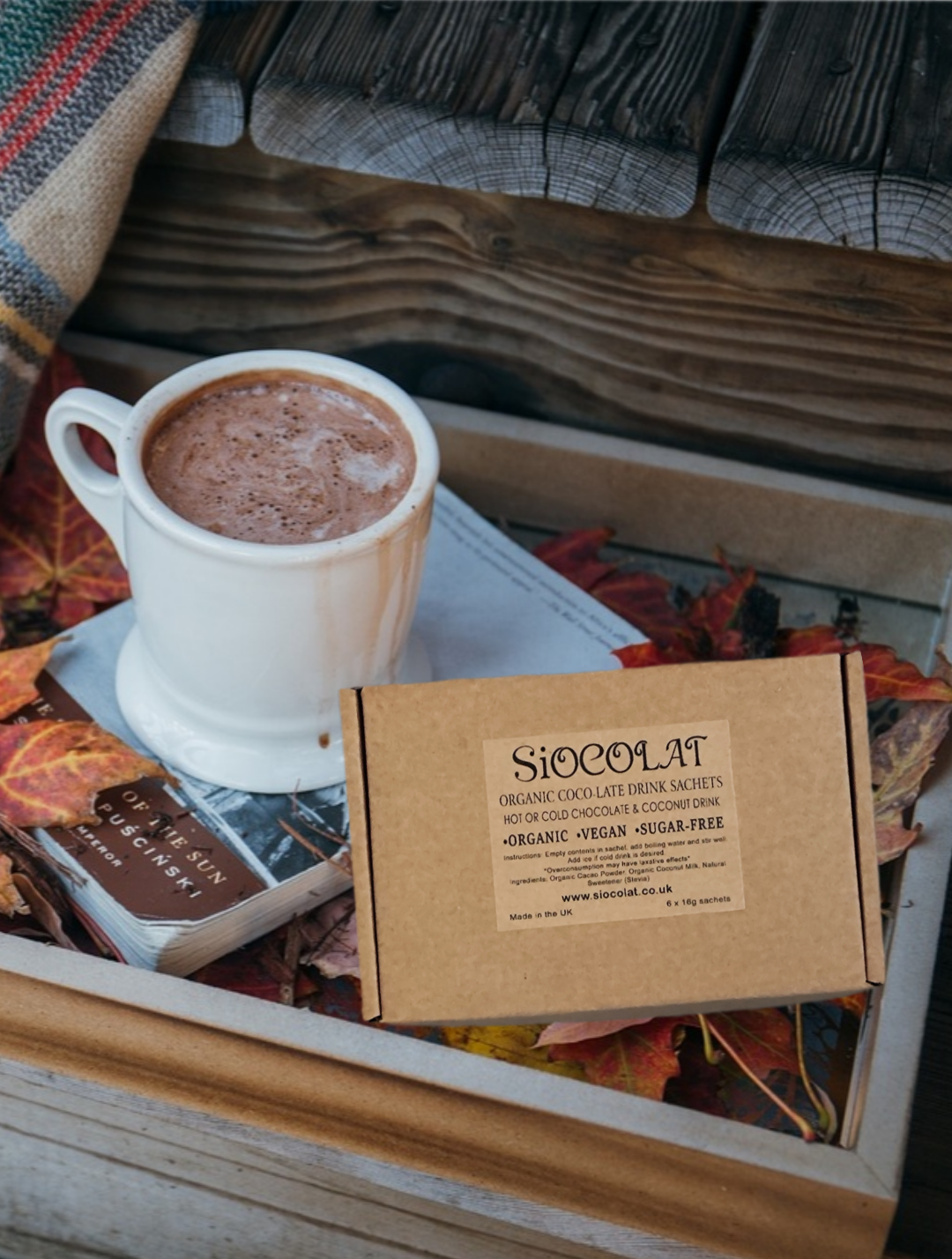 Delicious sugar-free hot chocolate in a cup, perfect for a healthy treat.