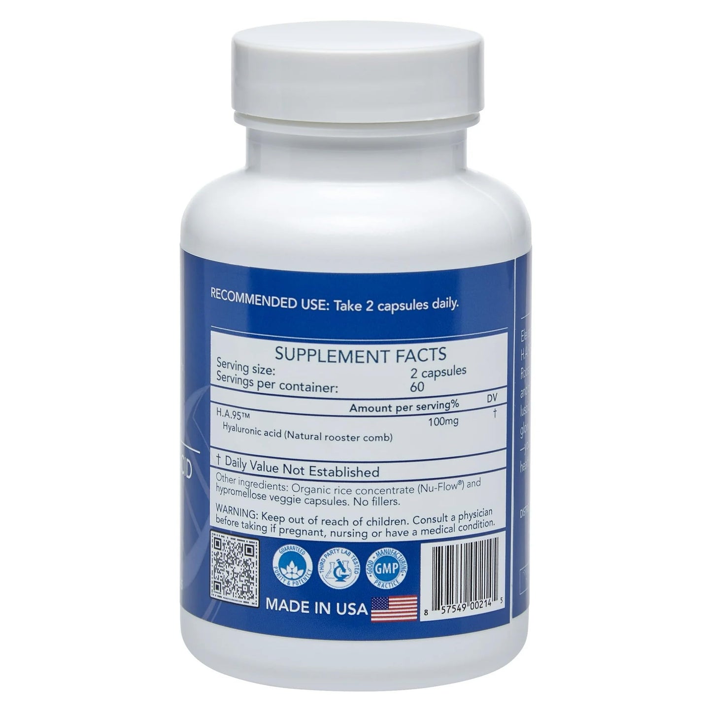 Longevity by Nature H.A.95 Hyaluronic Acid – Joint & Skin Hydration