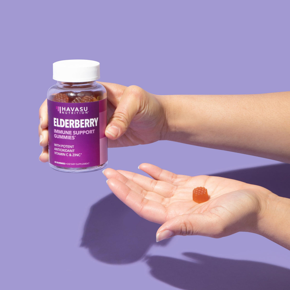 Sambucus Elderberry Gummies for Adults - Immune Support Supplement with Vitamin C and Zinc - Enhanced Formula for Daily Defense - 120 Count, 2 Month Supply, Berry Flavor - Convenient Wellness BritishVita | Premium UK Vitamins & Wellness Supplements
