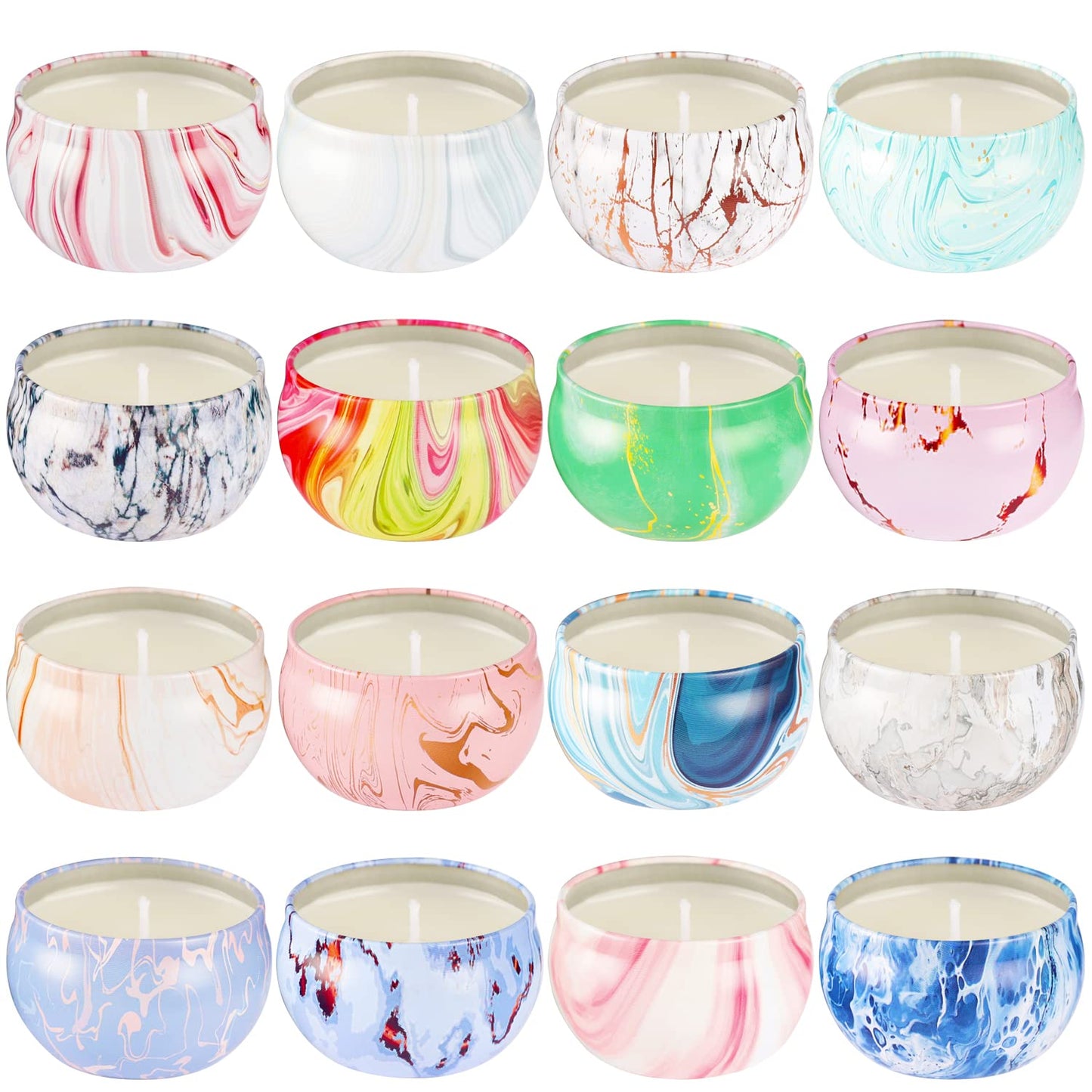 16-Pack Scented Candle Gift Set - 2.5oz Soy Wax Aromatherapy Candles