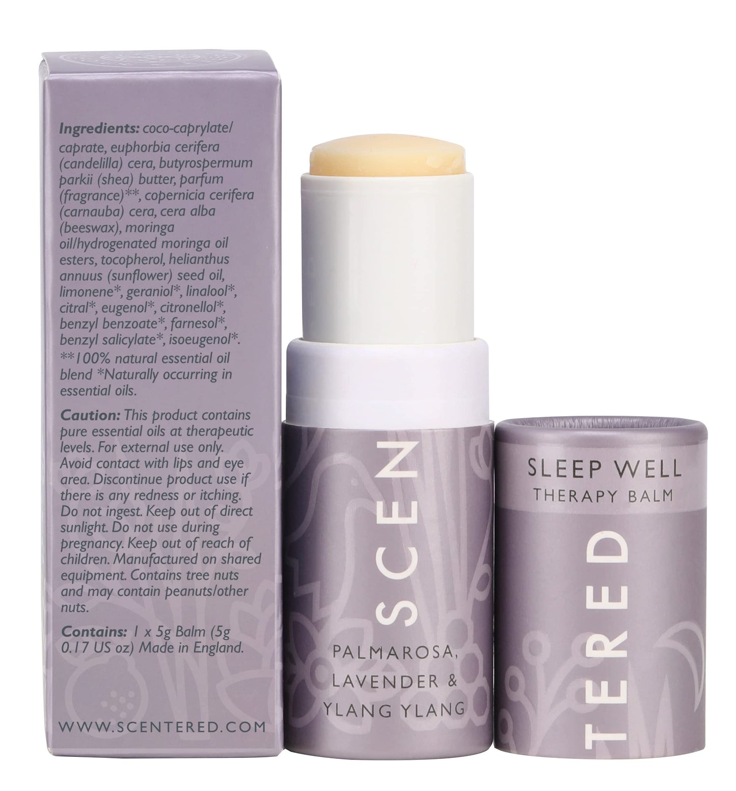 Scentered Sleep Well Balm – Aromatherapy Sleepstick with Lavender & Chamomile