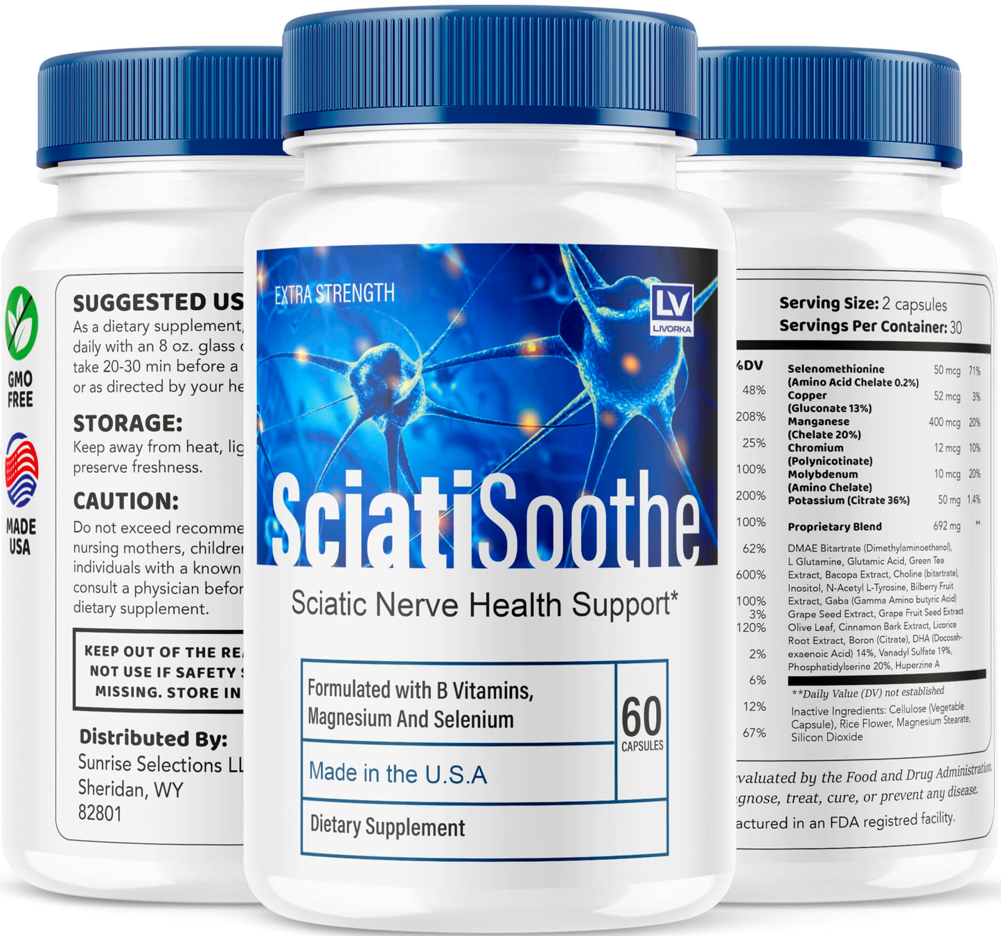 2-Pack SciatiSoothe Capsules | Official SciatiSoothe Sciatica Support
