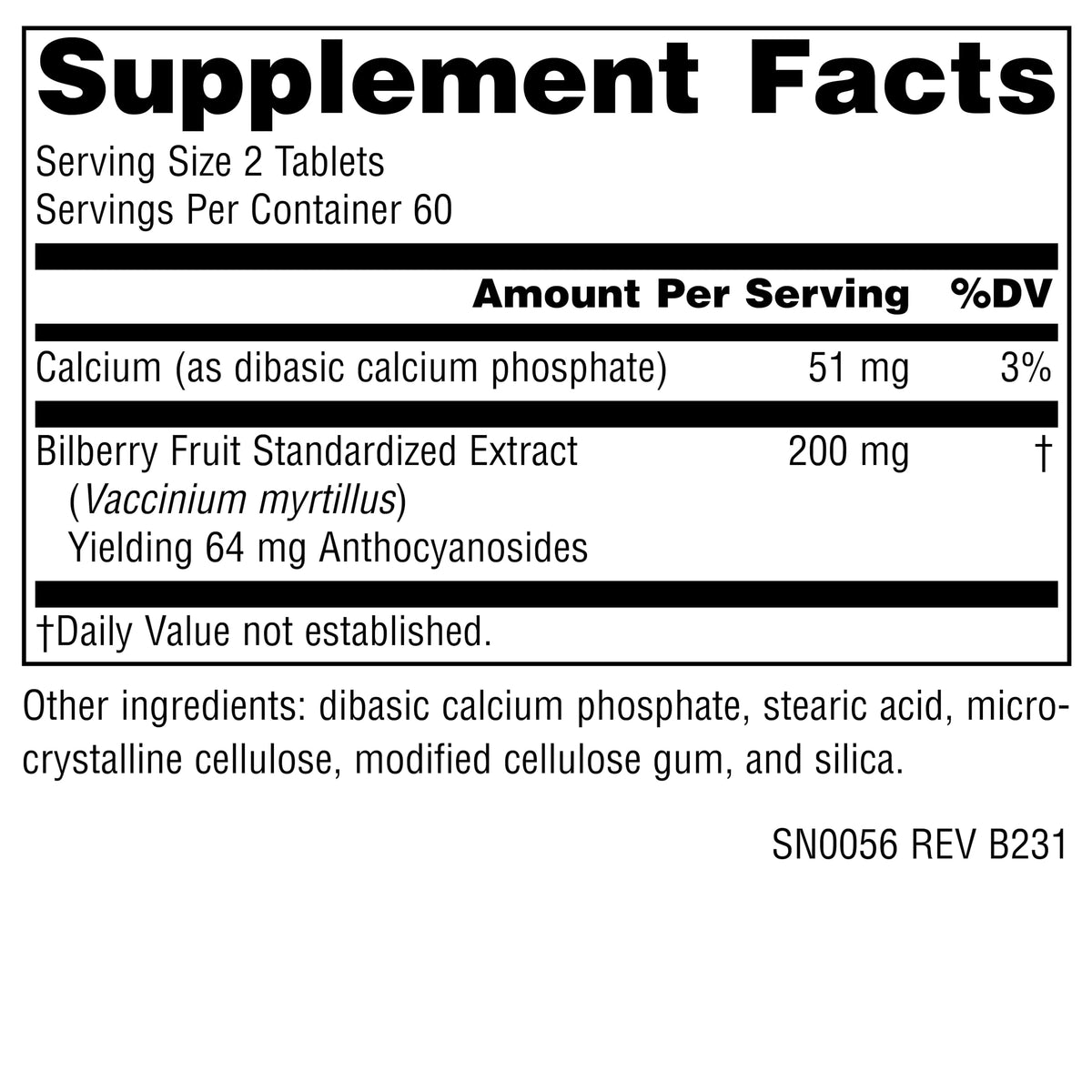 Source Naturals Bilberry Extract 100 mg | 120 Tablets | Anthocyanosides 32% BritishVita | Premium UK Vitamins & Wellness Supplements