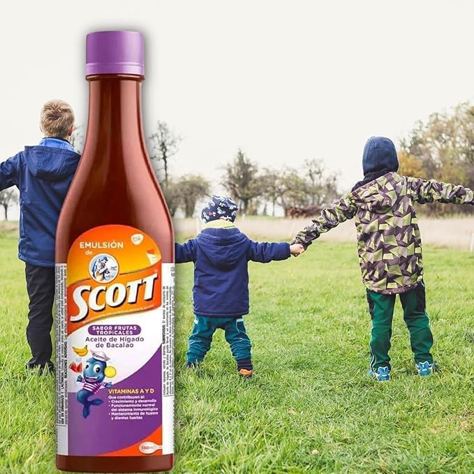 Scott Emulsion Tropical Fruit 180 ml Liquid – Kid’s Dietary Supplement