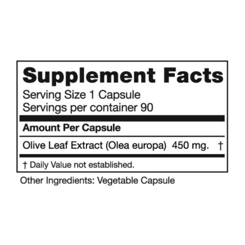 Seagate Olive Leaf Extract 90 Capsules – 100% Pure & Pesticide-Free