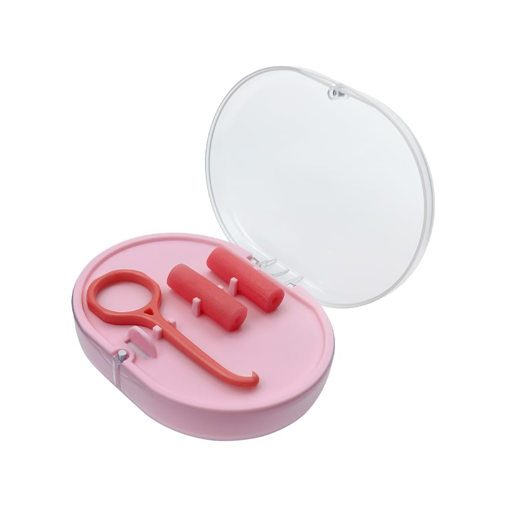SENLIN DENTAL 2PCS Double-Layer Retainer Case with Mirror