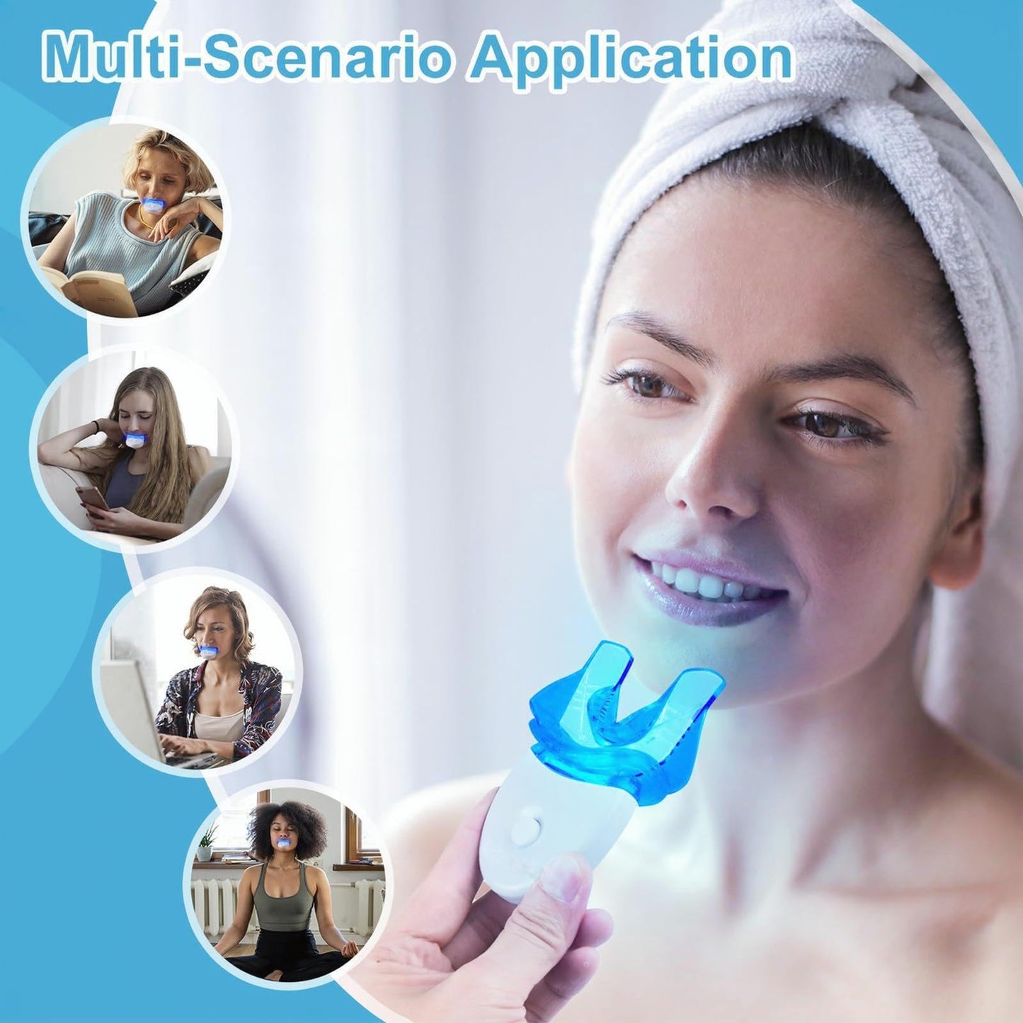 Sensitive Teeth Whitening Kit with LED Light Therapy | Safe At-Home Whitening