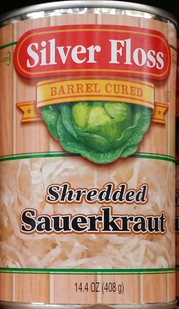 Silver Floss Barrel Cured Shredded Sauerkraut 14.4 oz (Pack of 2)