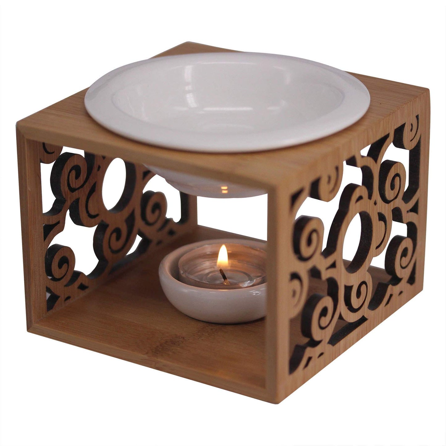 Singeek Ceramic Oil Burner Diffuser – Auspicious Cloud Design