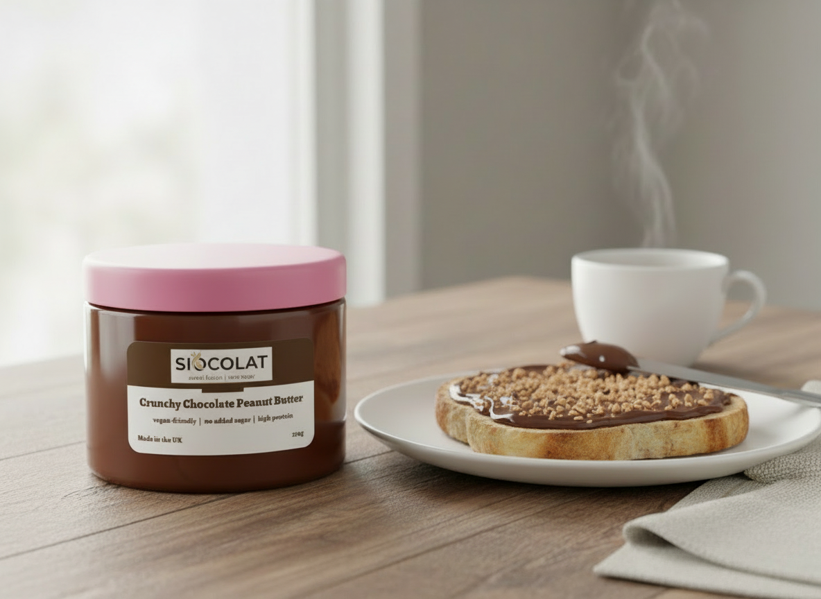 Crunchy Chocolate Peanut Butter No Added Sugar Vegan Friendly