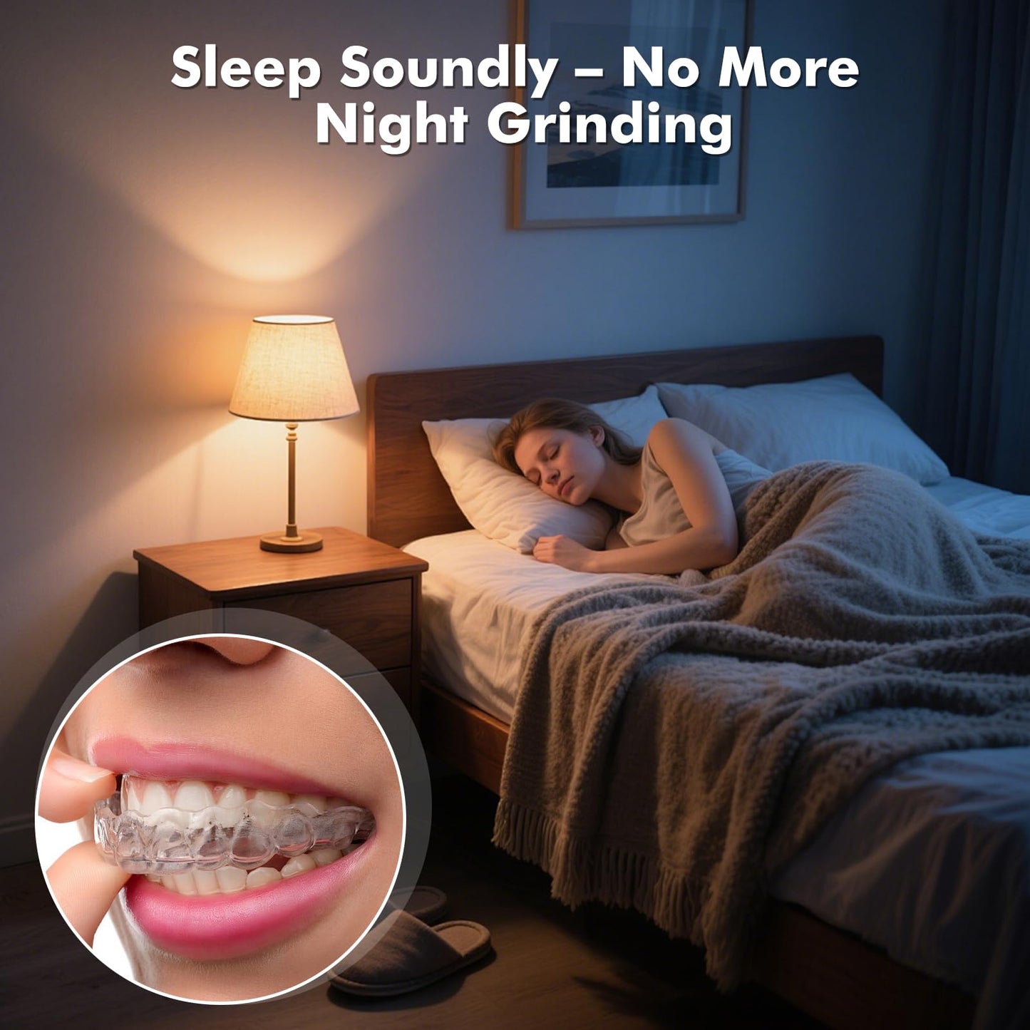 SMILESEEK Clear Night Guard for Teeth Grinding & Clenching – BPA-Free Sleep Guard (Adults & Teens)