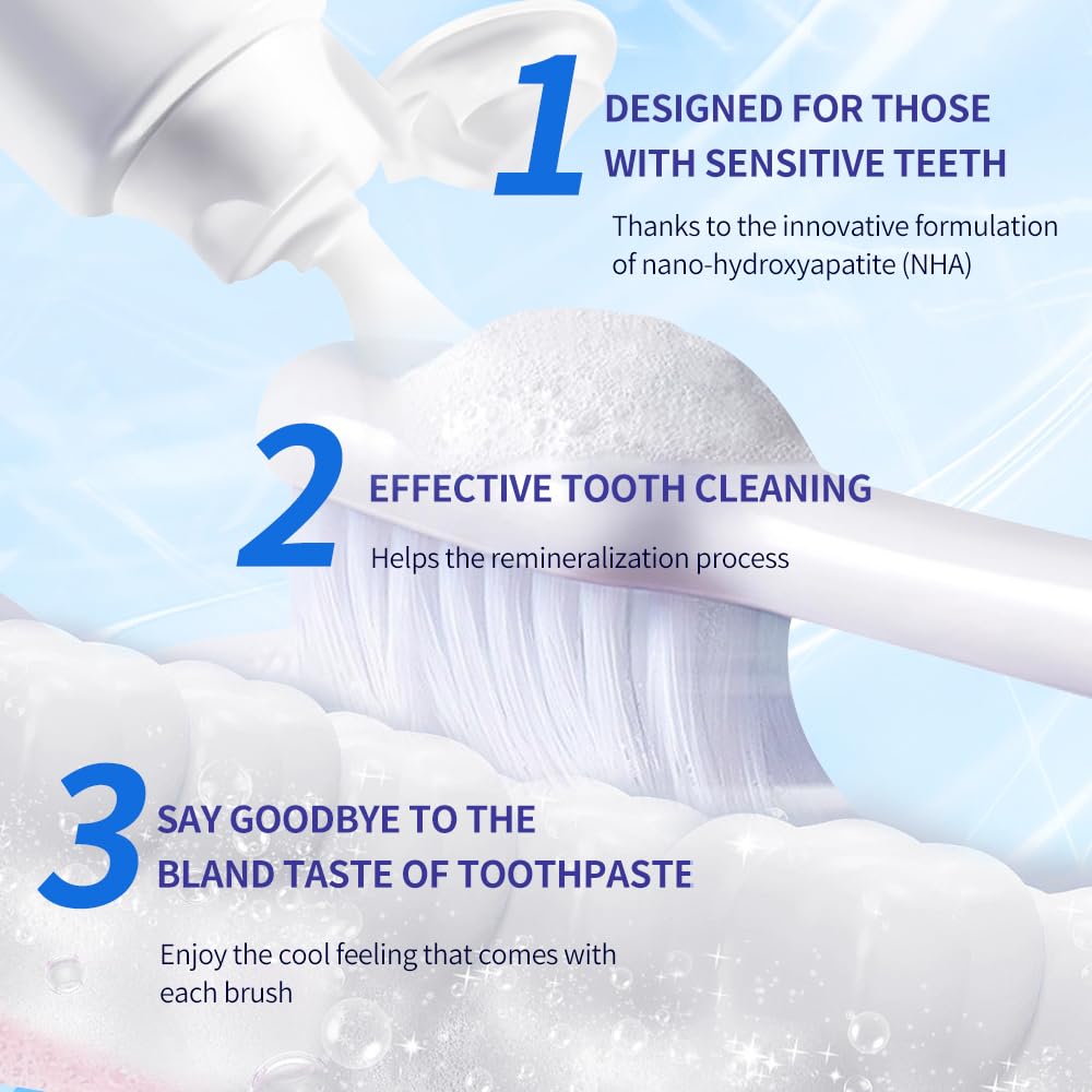 Whitening Niacinamide Toothpaste + Nano Hydroxyapatite Toothpaste – 3.53oz & 4oz