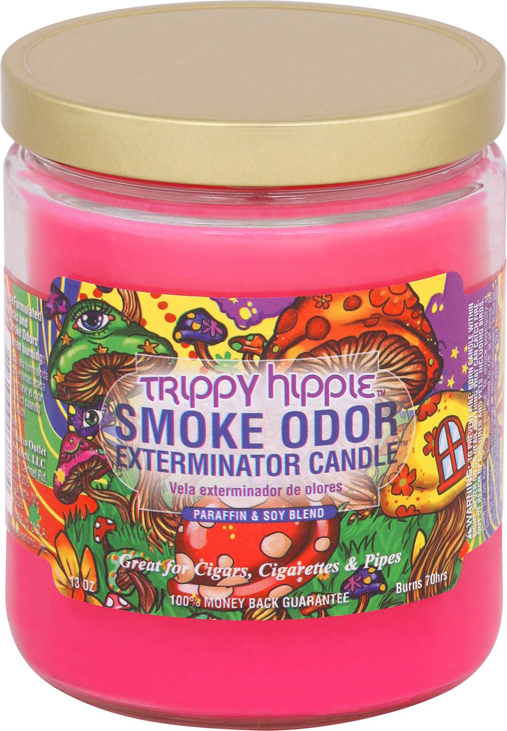 Smoke Odor Exterminator 13oz Jar Candle - Trippy Hippie