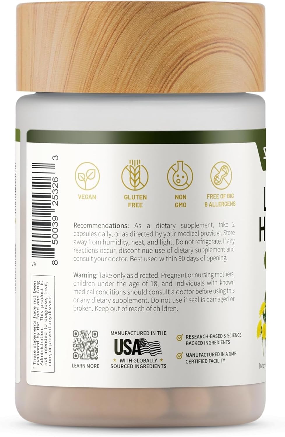 Snap Supplements Liver Health & Detox – 60 Vegetarian Capsules (2-Pack)