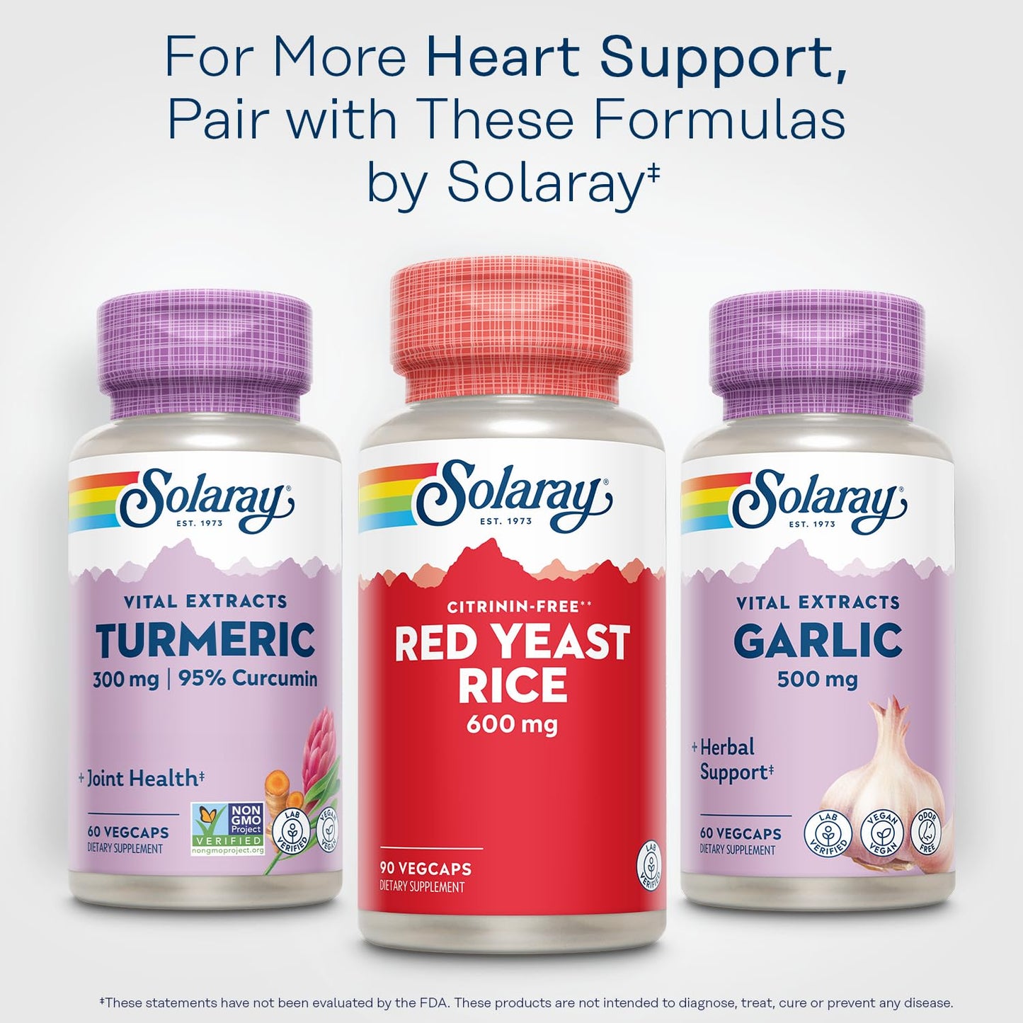 SOLARAY Red Yeast Rice – Non-Irradiated, Citrinin-Free, 90 Servings, 60-Day Guarantee