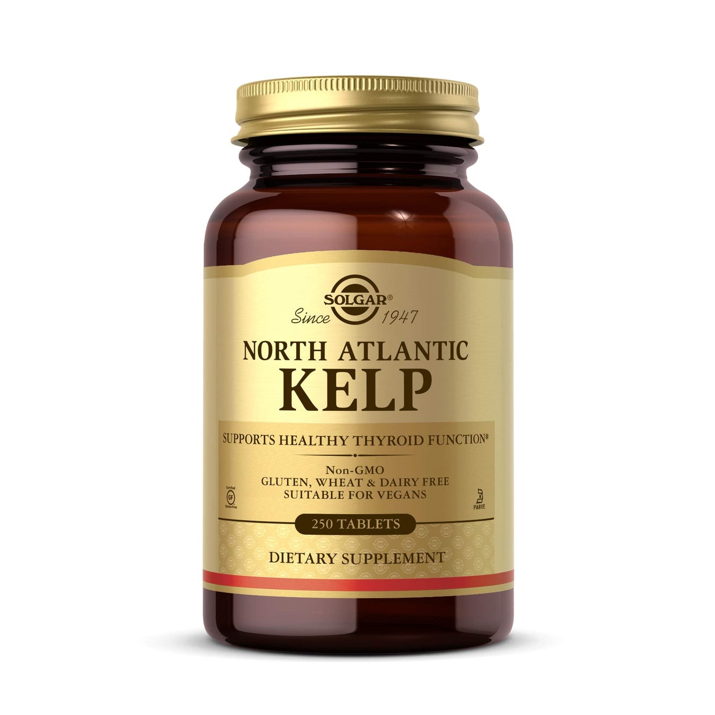 Solgar North Atlantic Kelp 250 Tablets | Natural Iodine for Healthy Thyroid