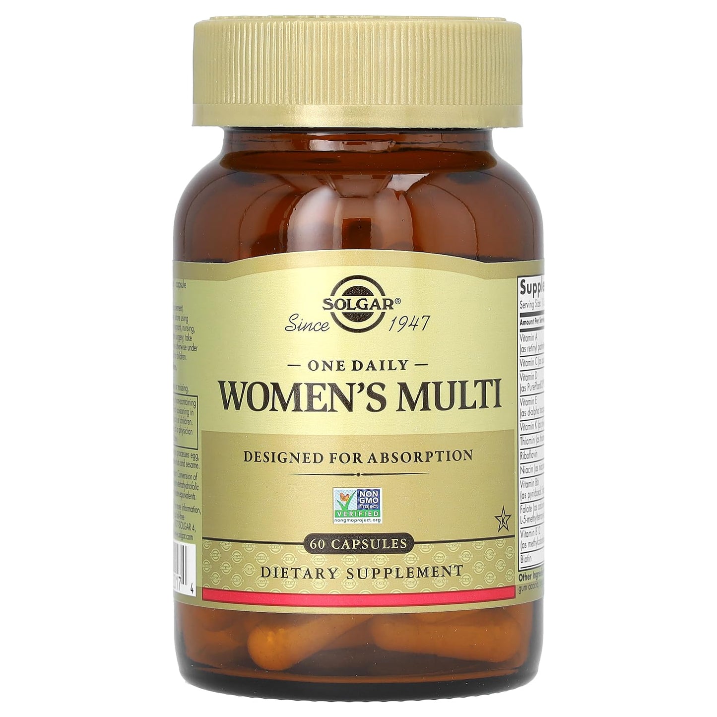 Solgar One Daily Women's Multi – Highly Absorbable Delayed-Release Multivitamin (60 Servings)