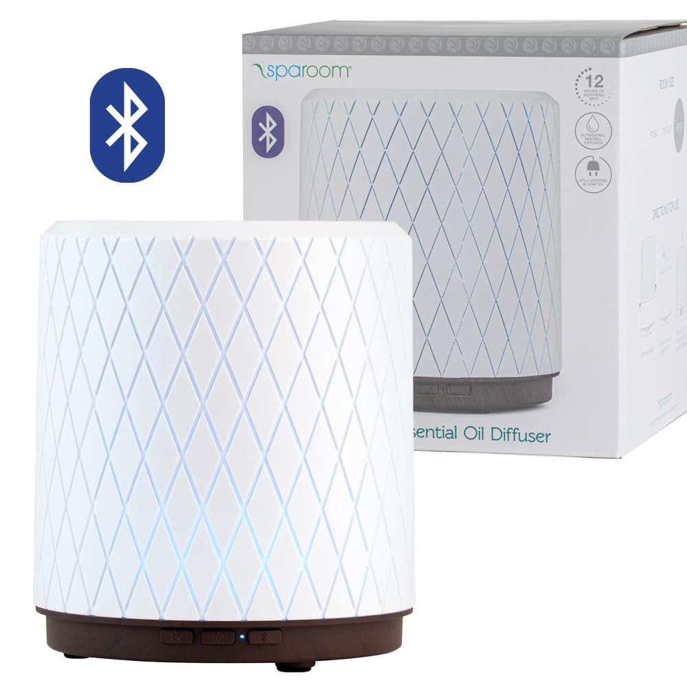 SpaRoom Athena Bluetooth Aromatherapy Ultrasonic Diffuser for Large Rooms