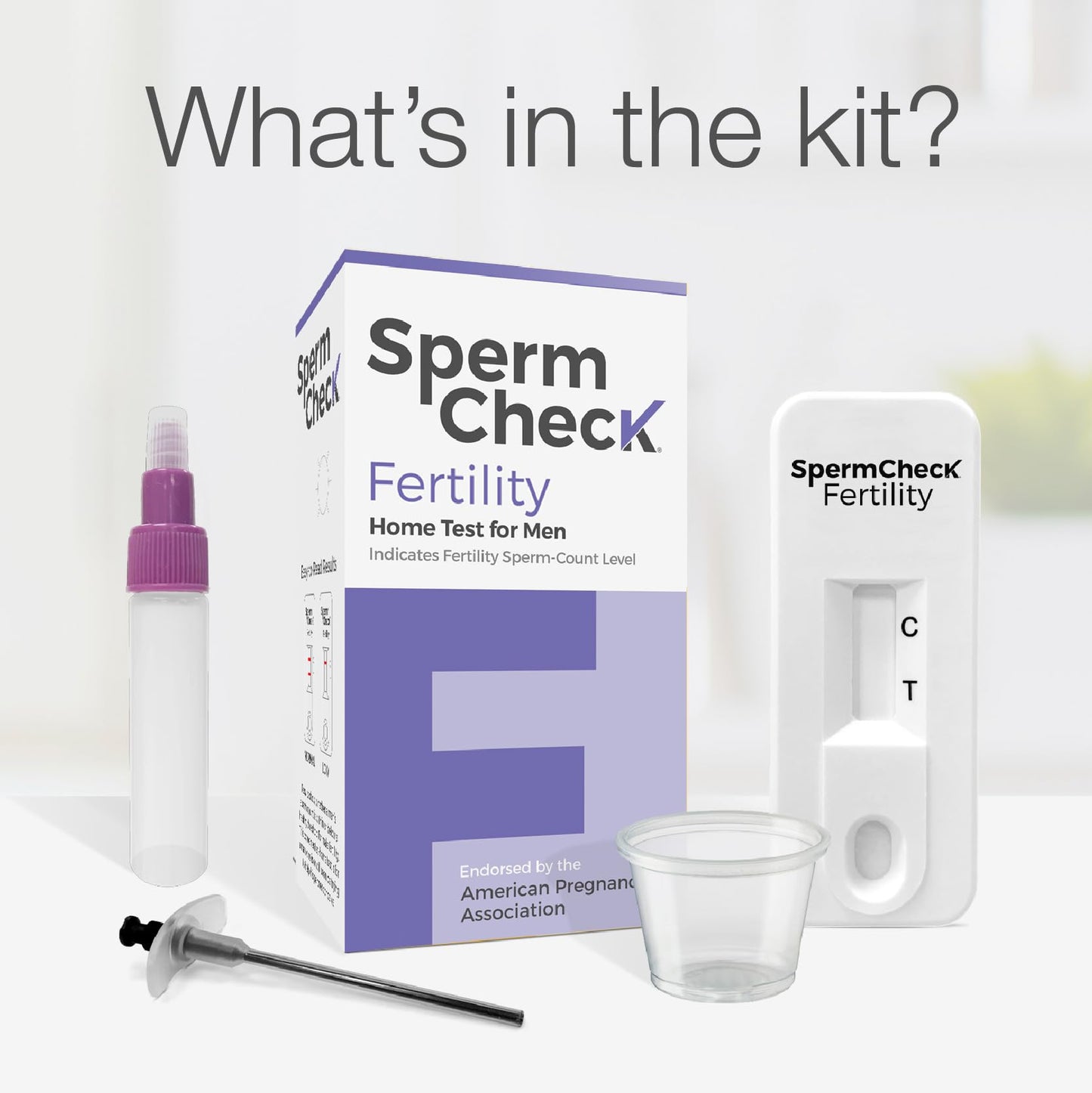 SpermCheck Fertility Sperm Count Test - At-Home, Easy to Read, 98% Accurate