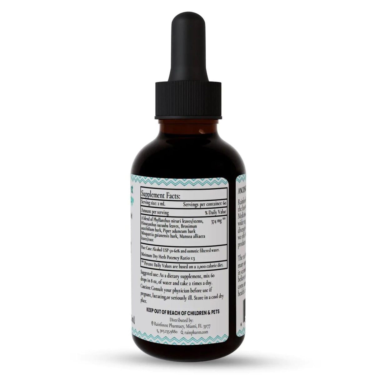 Spiro Liquid Extract 4 oz | Rainforest Pharmacy | 6 Rainforest Botanicals BritishVita | Premium UK Vitamins & Wellness Supplements
