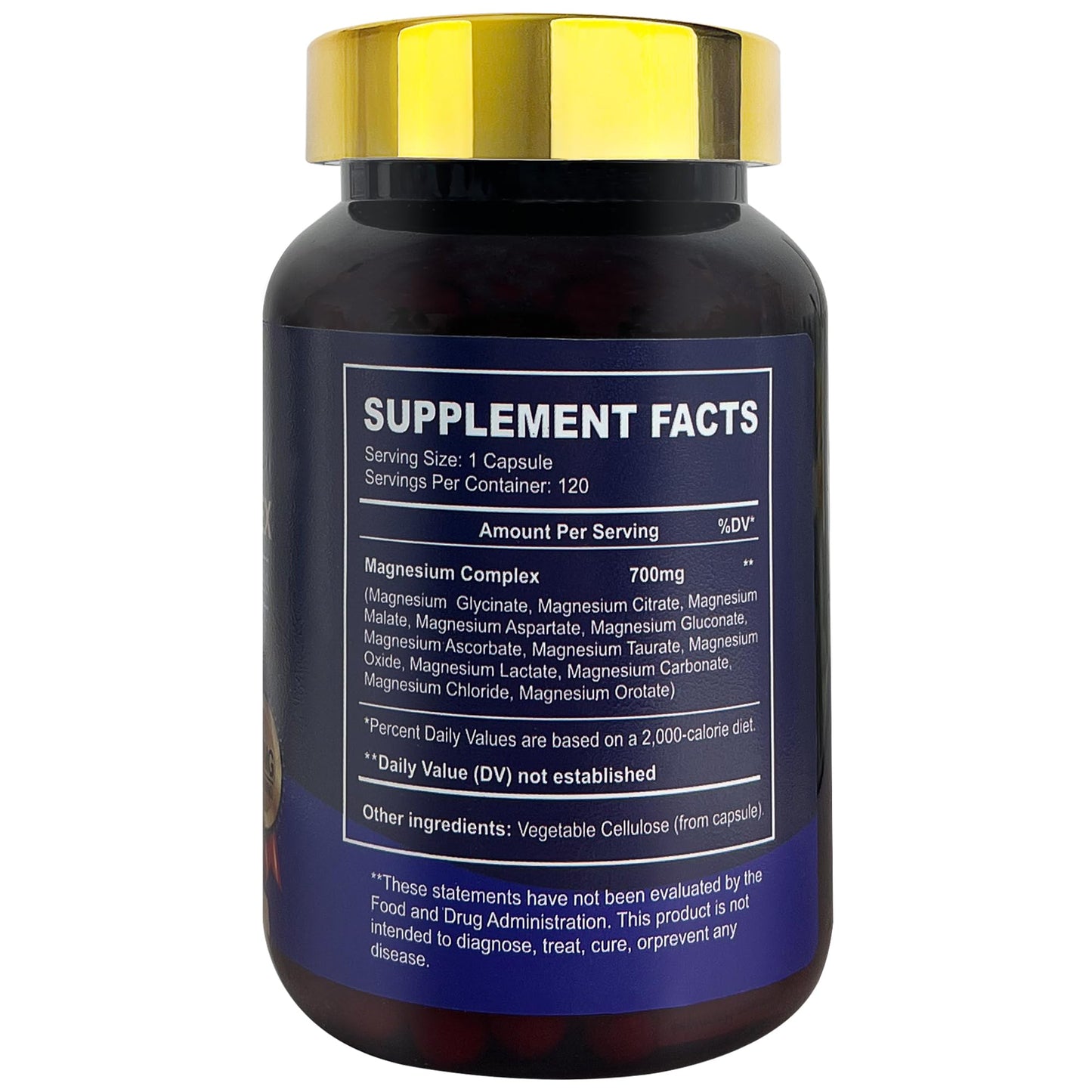 SPNHKQV Magnesium 12-in-1 Complex – 700mg High Absorption Magnesium Glycinate (120 Vegan Capsules)