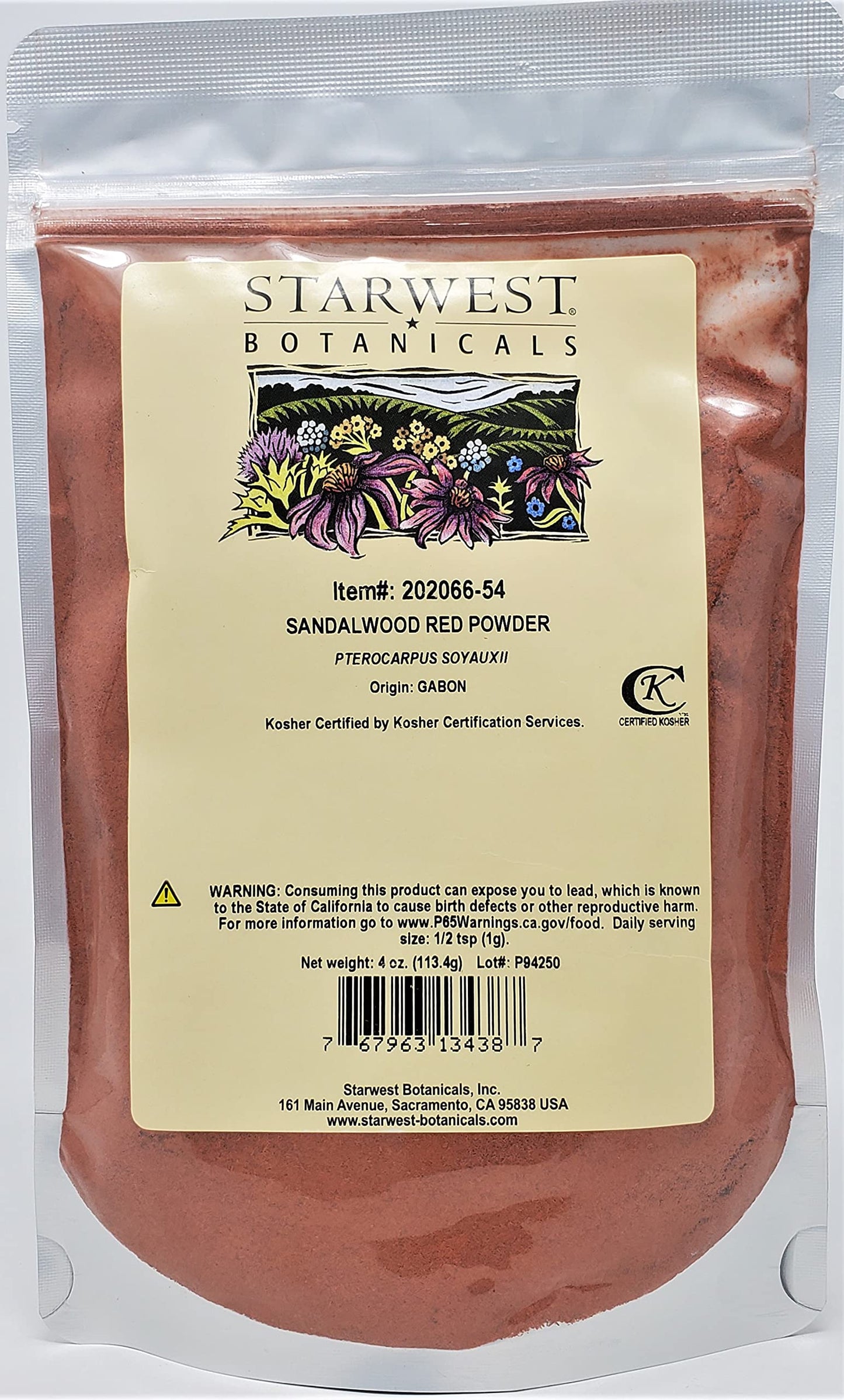 Starwest Botanicals Red Sandalwood Powder, 4 Ounces – Wildcrafted