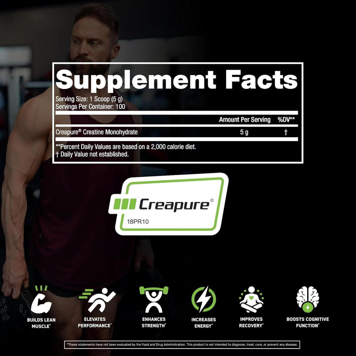SteelFit Creapure Creatine Monohydrate Powder - Unflavored, German Micronized Creatine BritishVita | Premium UK Vitamins & Wellness Supplements