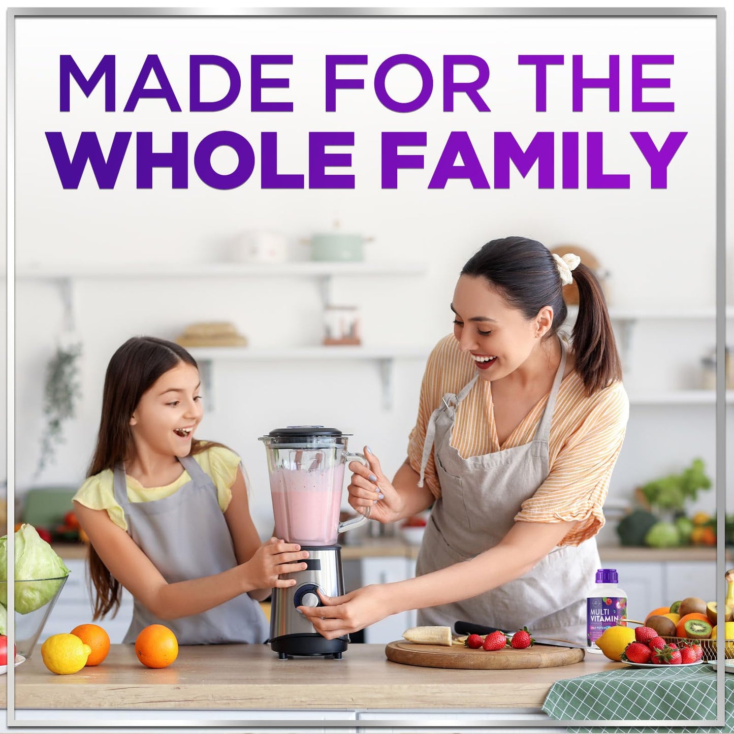Liquid Multivitamin Sugar Free Berry 15 oz – Vegan, Non-GMO Daily Multivitamin