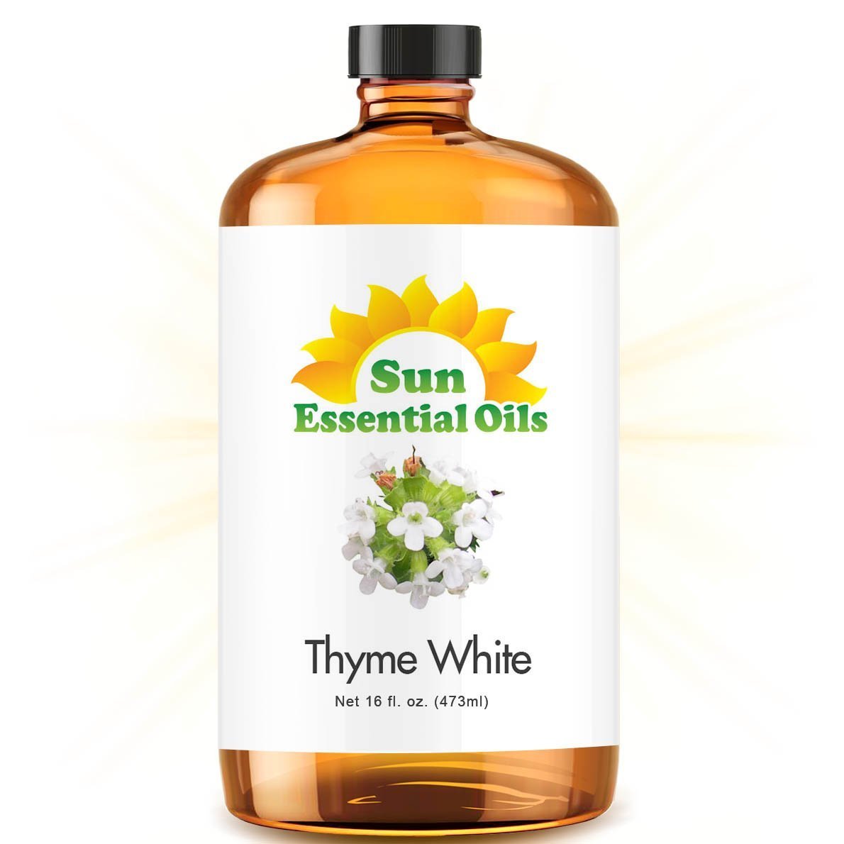 Sun Essential Oils Thyme Essential Oil 16oz – Aromatherapy Diffuser, Acne Support & Mood Enhancement