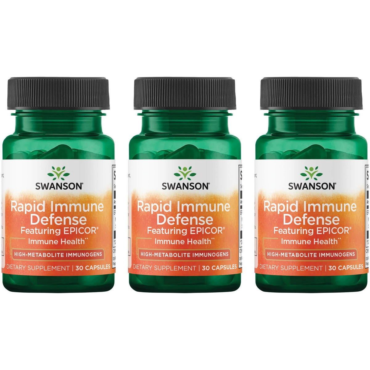Swanson Rapid Immune Defense with Epicor 500 mg – 30 Caps (3 Pack) BritishVita | Premium UK Vitamins & Wellness Supplements