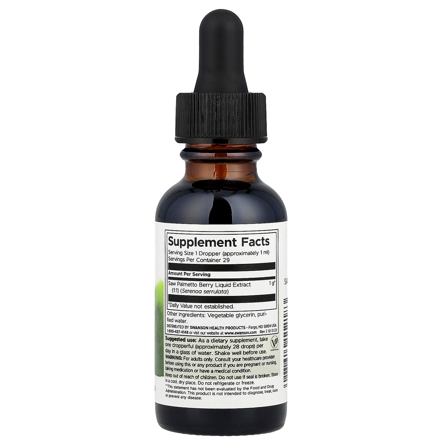 Swanson Saw Palmetto Liquid Extract 1 FL OZ – Prostate Health