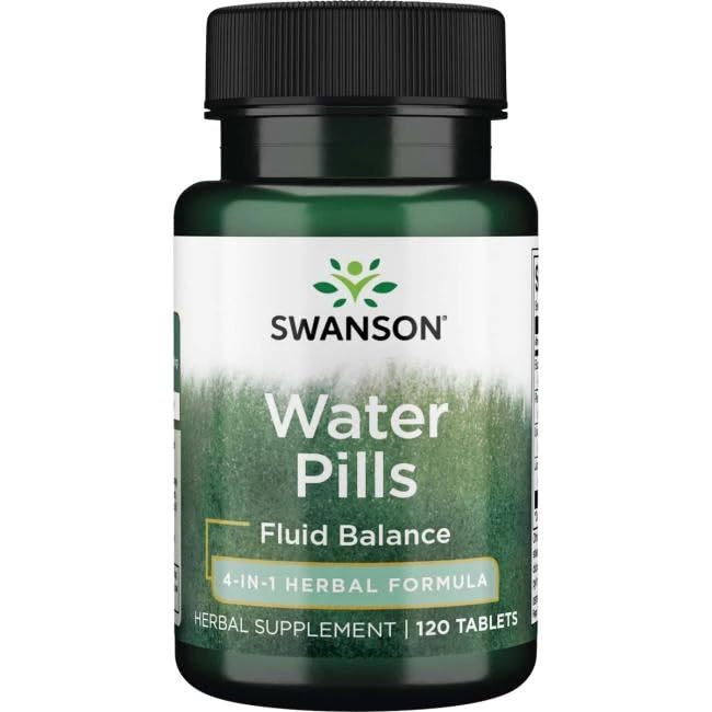 Swanson Water Pills 120 Tabs – Pack of 1 | Fluid Balance Support BritishVita | Premium UK Vitamins & Wellness Supplements