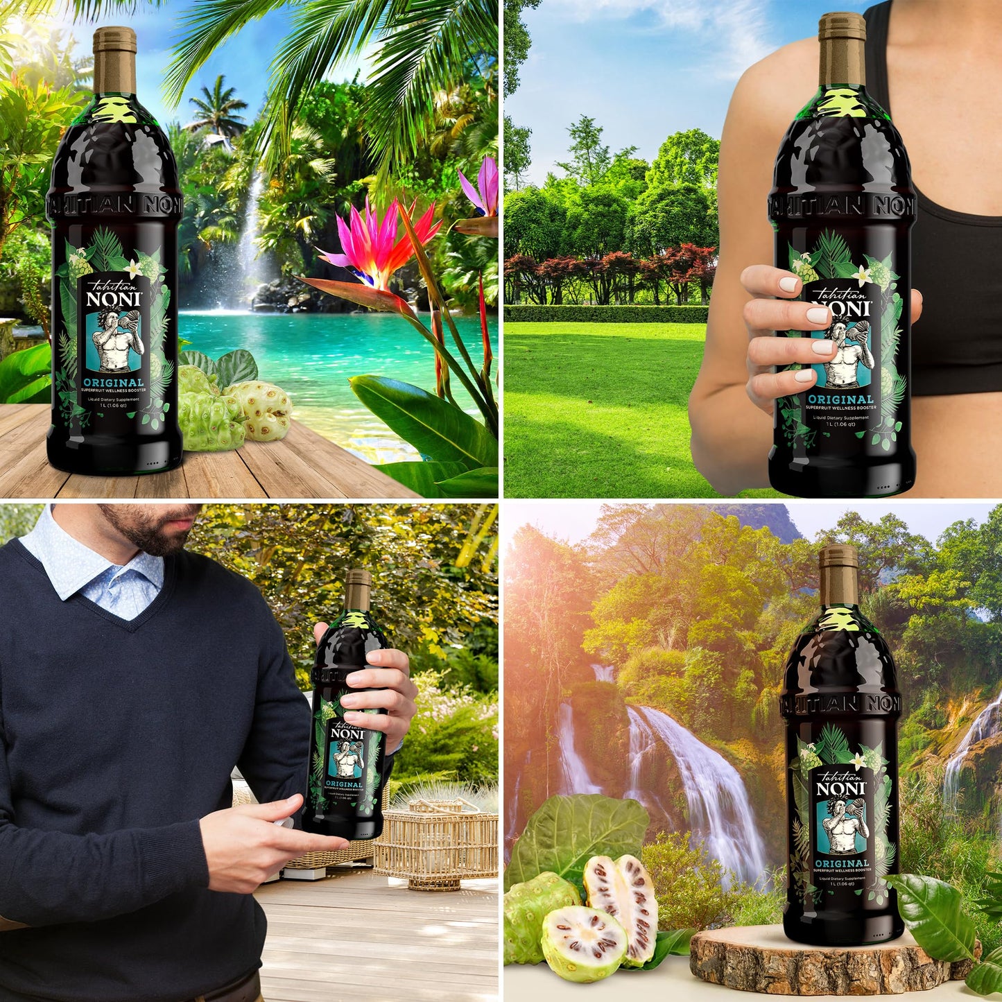TAHITIAN NONI Juice by Morinda – Original Noni Puree Tahiti 2x1L Case