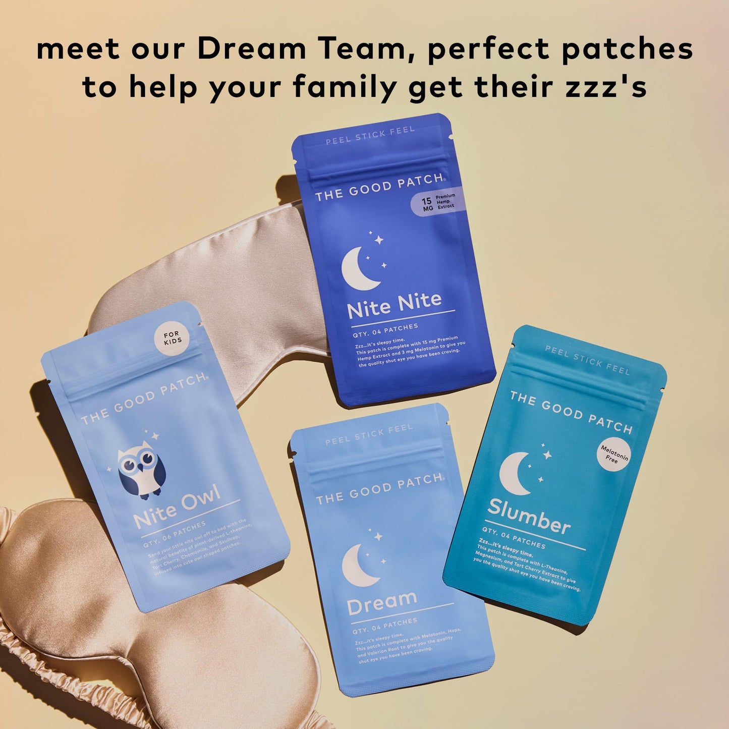 The Good Patch Slumber Sleep Patch – Melatonin-Free, Sustained Release, Plant-Powered Wellness (16 Patches)
