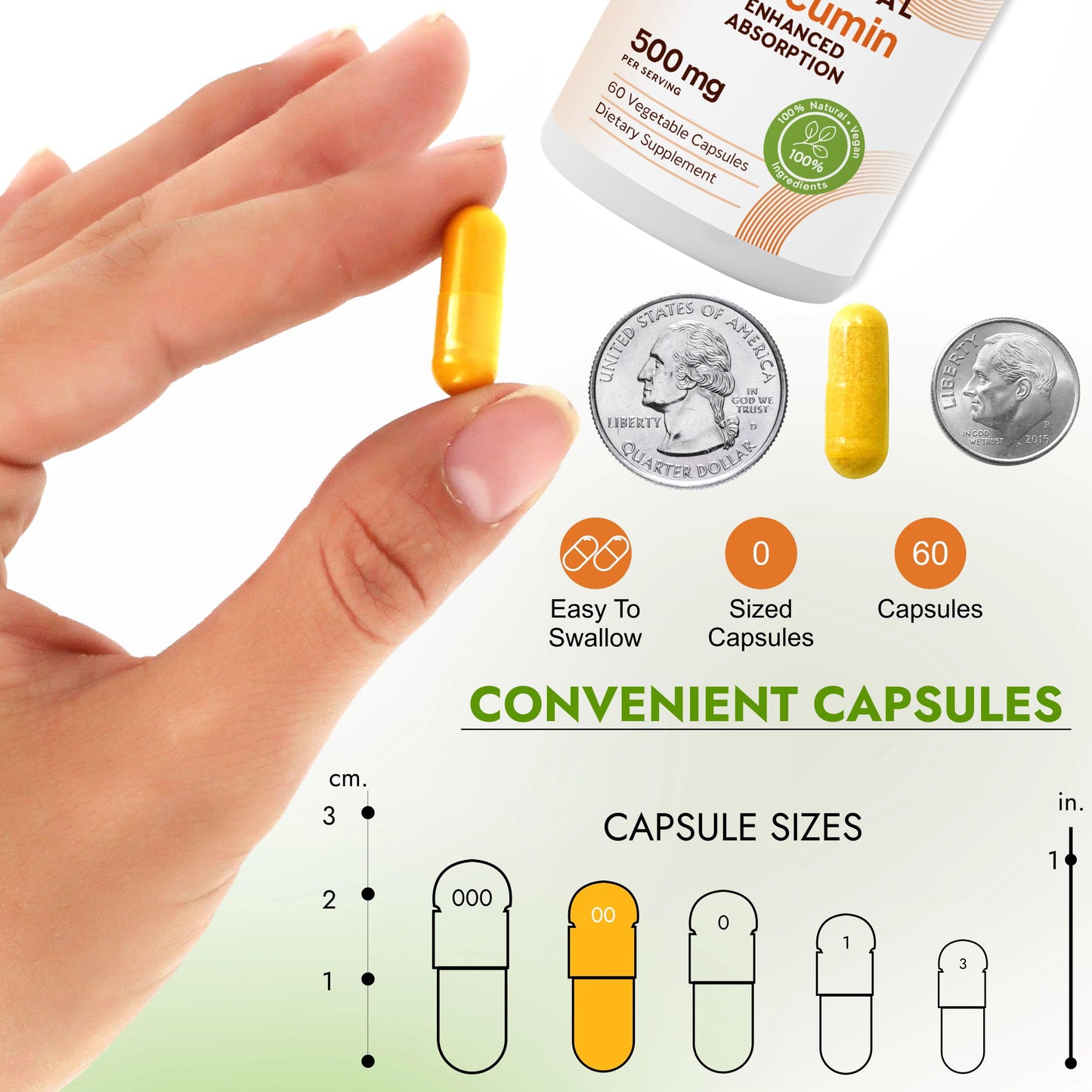 Moon + Mercury Liposomal Turmeric Curcumin 500mg - 60 Capsules | 100% Natural Curcuminoids