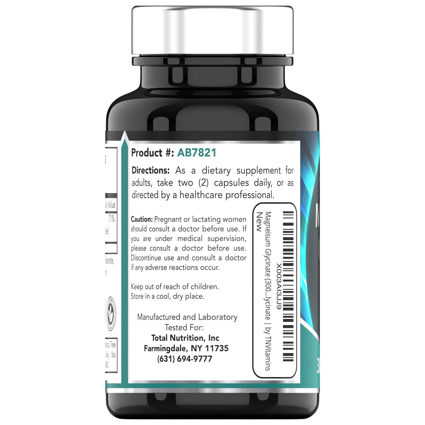 TNVitamins Magnesium Glycinate Capsules – 300 mg Magnesium, 90 Count | Chelated Magnesium Bisglycinate for Sleep & Calm