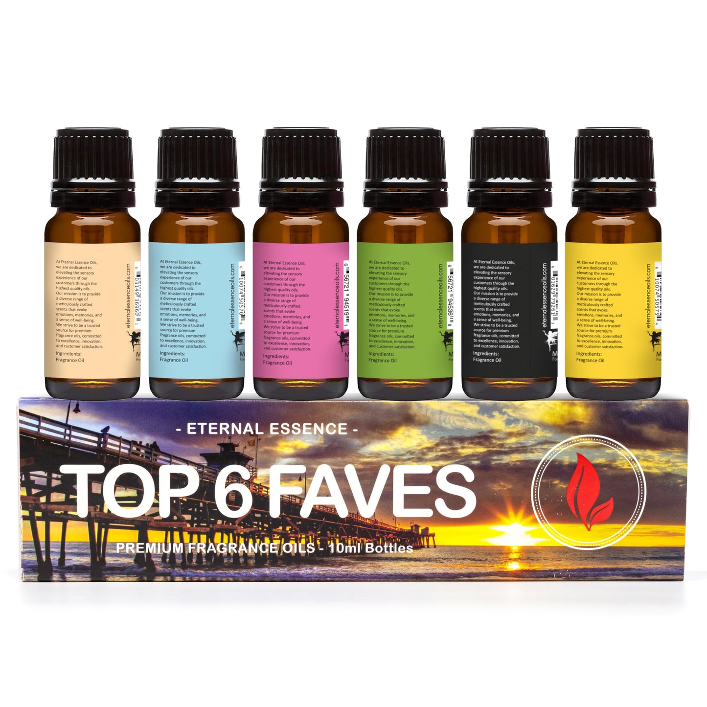 Top 6 Faves Gift Set – Premium Fragrance Oils 10ml