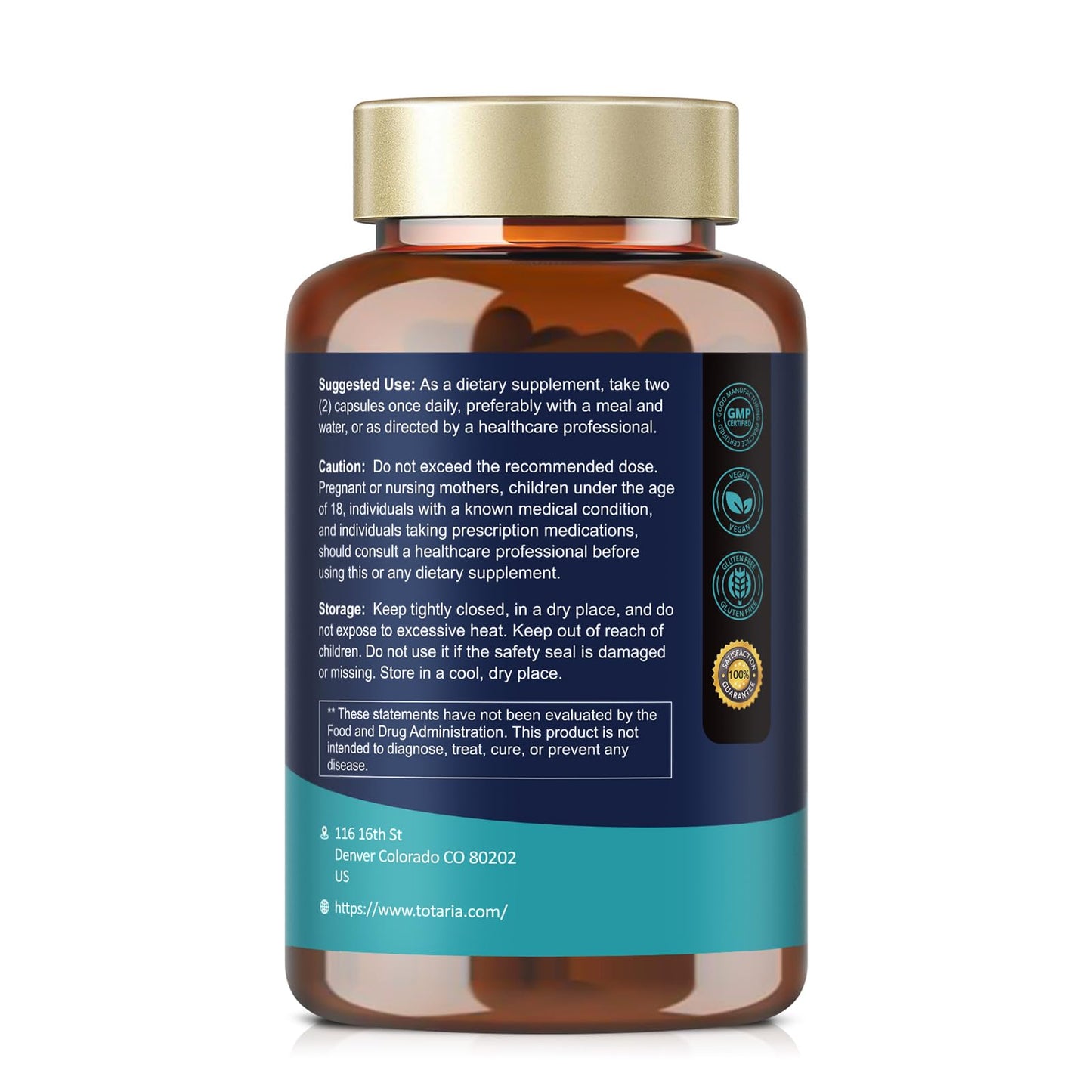 Totaria TUDCA 1200mg – Liver Support & Gut Health (120 Capsules)