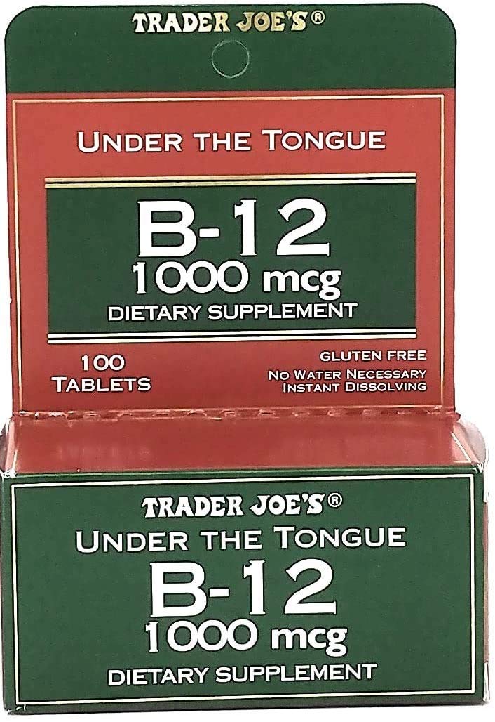 Trader Joe's Under The Tongue B-12 1000 mcg Dietary Supplement - 100 Tablets