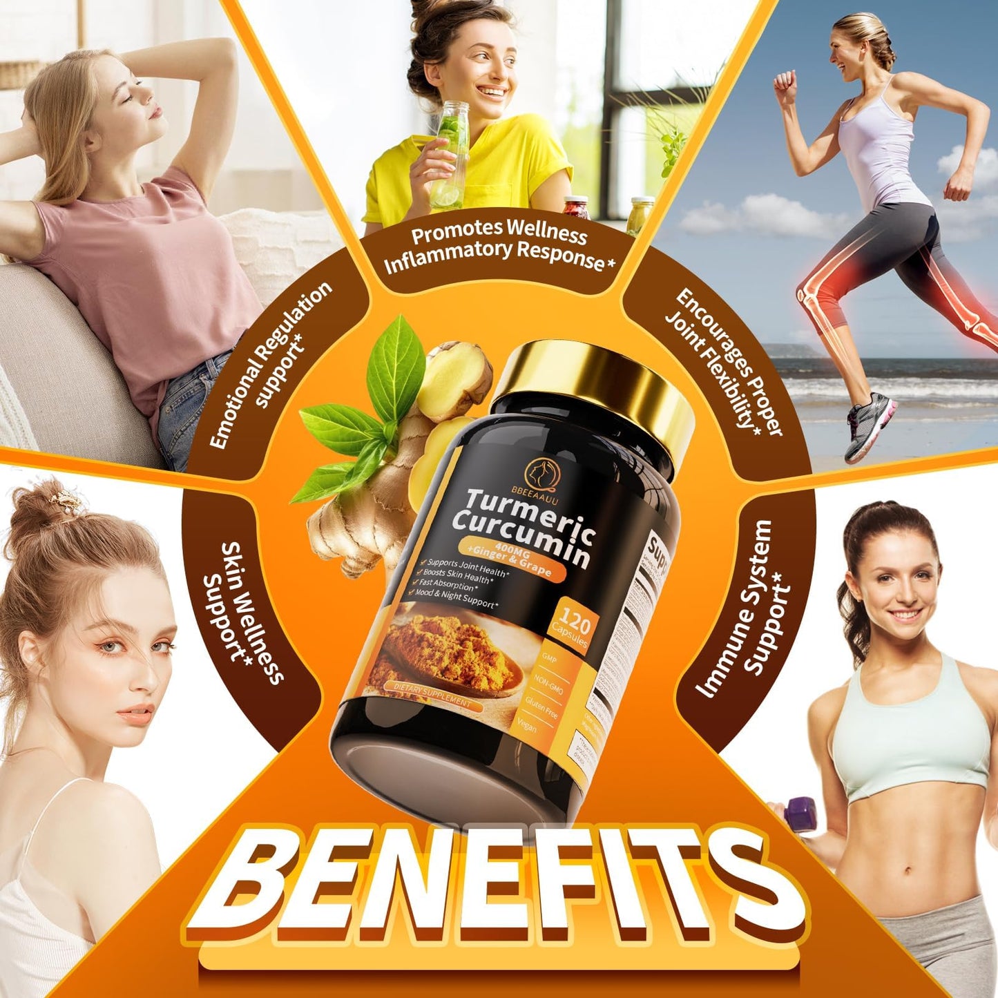 Turmeric Curcumin Supplement – 11-in-1 with Black Pepper | 95% Curcuminoids
