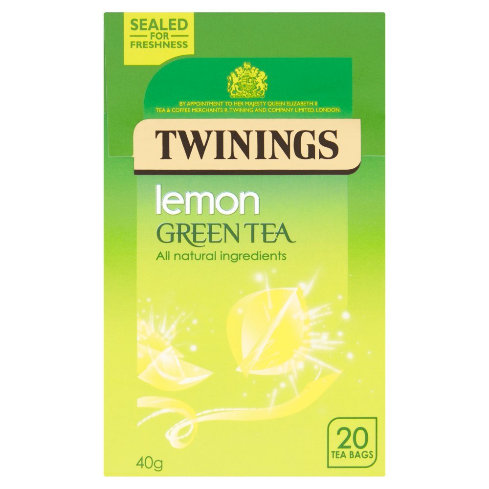 Twinings Lemon Green Tea 20 Tea Bags 40g (Case of 4) BritishGram.com