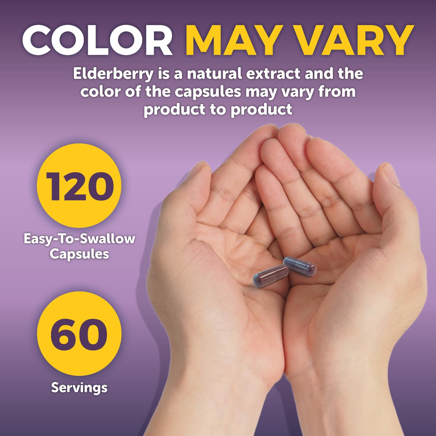 Viva Naturals Elderberry 5-in-1 Immunity Supplement - Vitamin C, D3 & Zinc