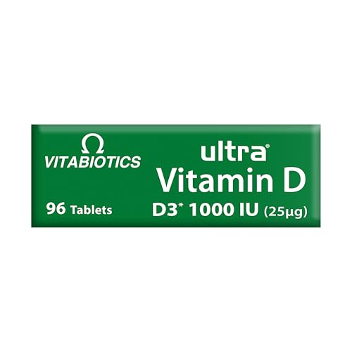 Ultra Vitamin D Tablets by Vitabiotics – 96 (Vitamin D3) for Immune & Bone Health
