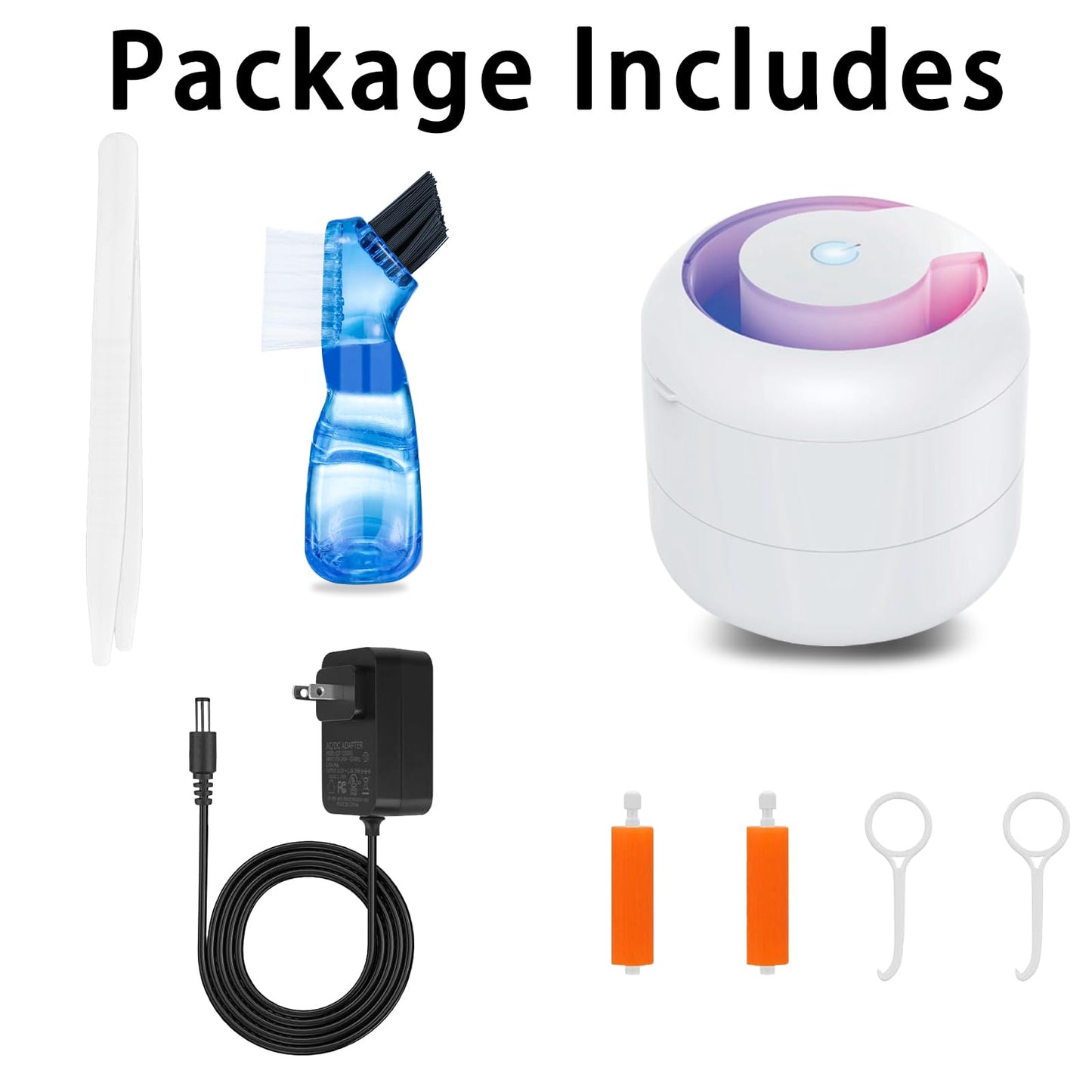 Ultrasonic Retainer Cleaner 45kHz – 180ml, 2 Modes for Dentures, Aligners & Jewelry