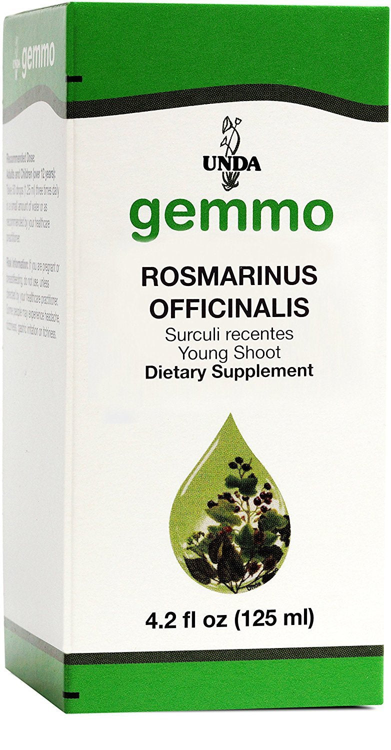 UNDA Gemmo Therapy Rosmarinus Officinalis | Rosemary Young Shoot Extract - 4.2 fl oz