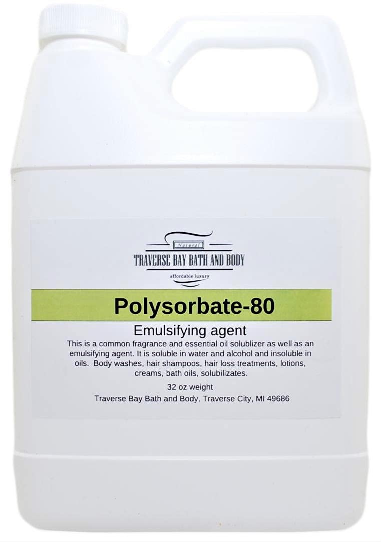 Polysorbate 80 32oz – T-MAZ 80 Tween 80 Surfactant & Emulsifier, Made in USA