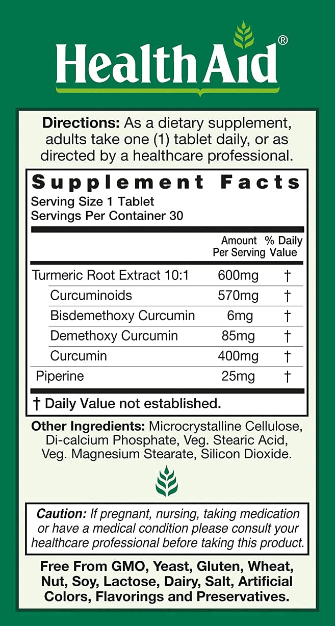 Curcumin Complex 600 mg with Bioperine – 95% Curcuminoids | Vegan Joint & Immune Support