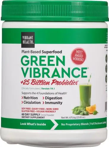 Vibrant Health Green Vibrance Powder – 23.28 oz | Dairy Free, Vegan, Gluten Free BritishVita | Premium UK Vitamins & Wellness Supplements