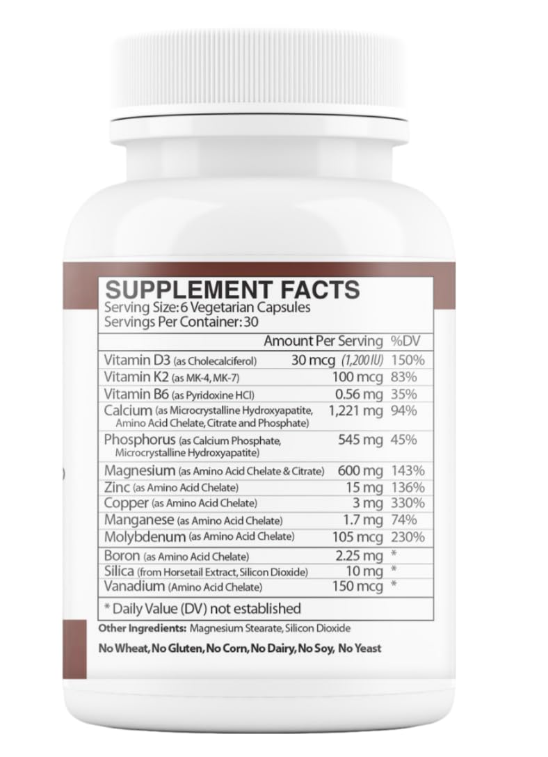 Vinco OsteoSheath4 with Vitamin K2 – 180 Capsules | Bone Health