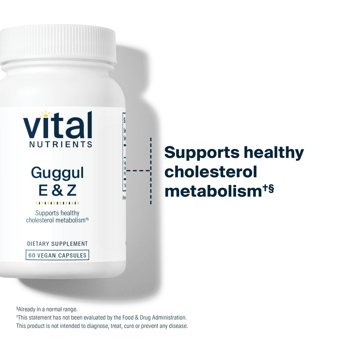 Vital Nutrients Guggul E & Z – Vegan Guggul Supplement for Healthy LDL & Triglyceride Levels | 60 Capsules BritishVita | Premium UK Vitamins & Wellness Supplements